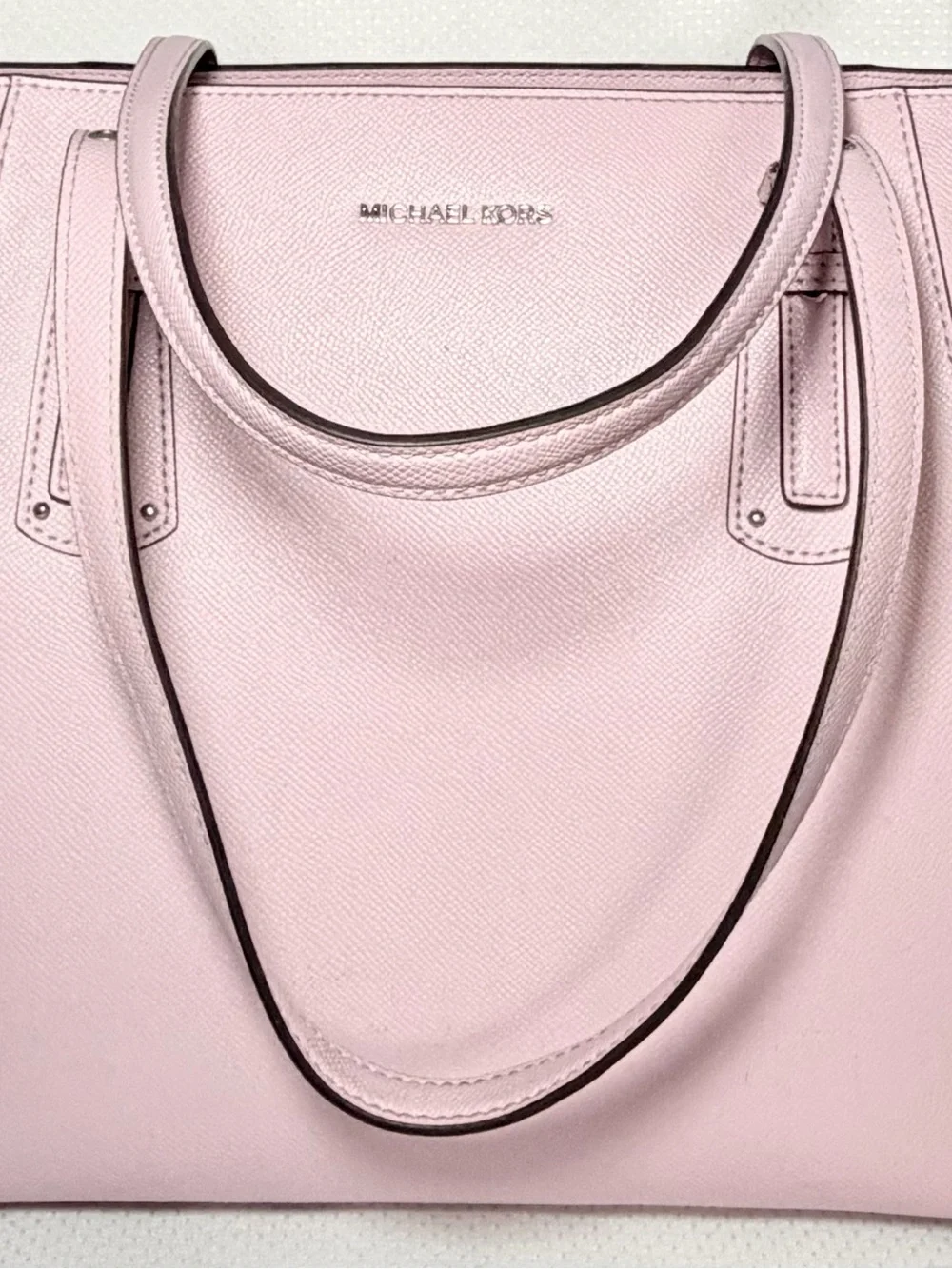 Michael Kors Pale Pink Saffiano Leather Tote